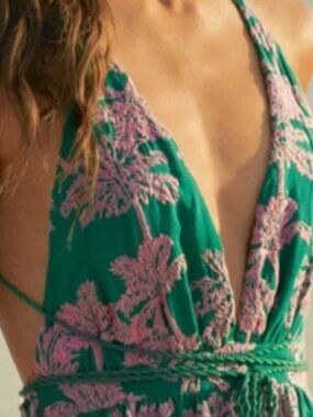 Maaji Embroidered Palms Moon Bay Maxi Dress (Small) Sold Out Everywhere!